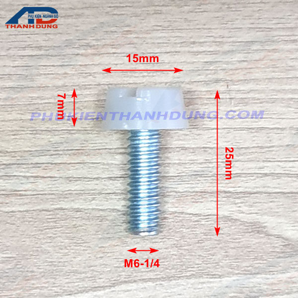 Nút Tăng Chỉnh Đế Nhựa Màu Trắng Bình Định
