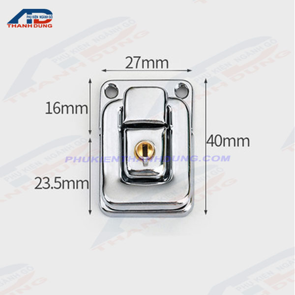 Chốt Khóa Hộp Gỗ Màu Crom Có Khóa