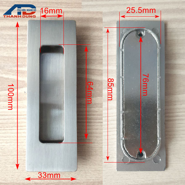 Tay nắm âm tủ gỗ nội thất giá rẻ