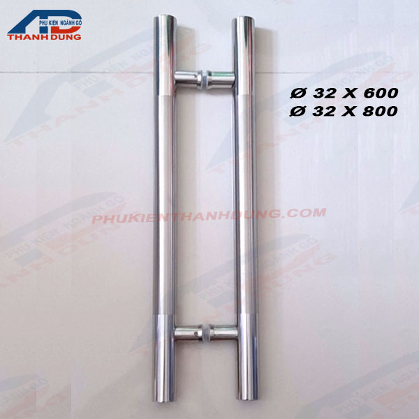 Tay Nắm Cửa Inox Mờ Phần Giữa